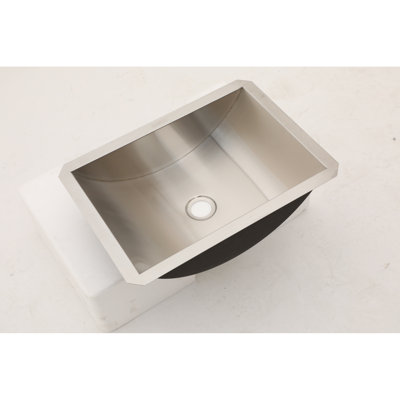 18"X13" Brushed Nickel Stainless Steel Bathroom Sink With Pop Up Drain, Nano - Treated For Resistance To Dirt And Stains, Non Fingerprint Surface, Sound Muffling Pads, Rectangular Vessel Design