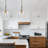 1-light Dimmable Glass Chandelier
