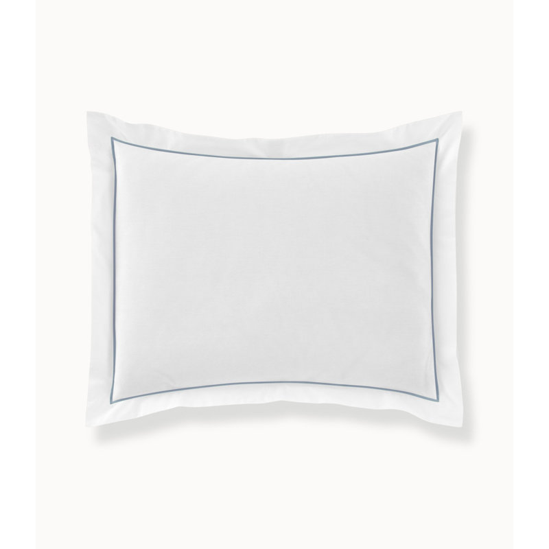 Soprano II 100% Cotton Pillowcase, Twin Sham, Wedgewood