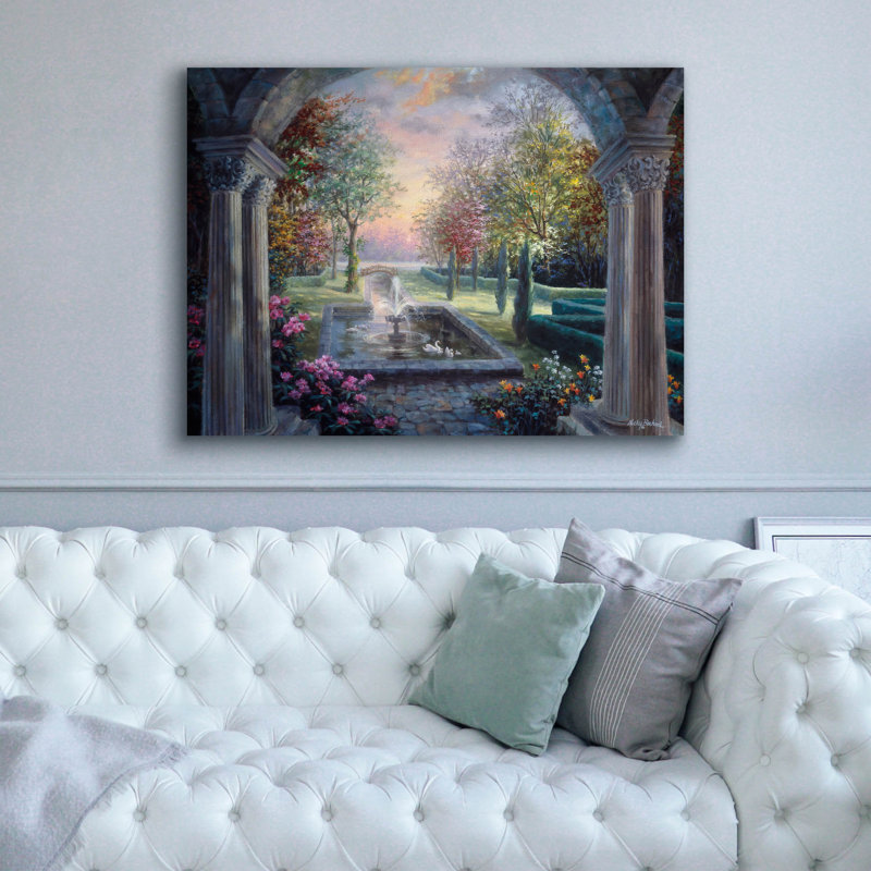  «Soulful Mediterranean Tranquility» par Nicky Boehme, art mural sur toile, 54 po x 40 po, H 40 po x l 54 po
