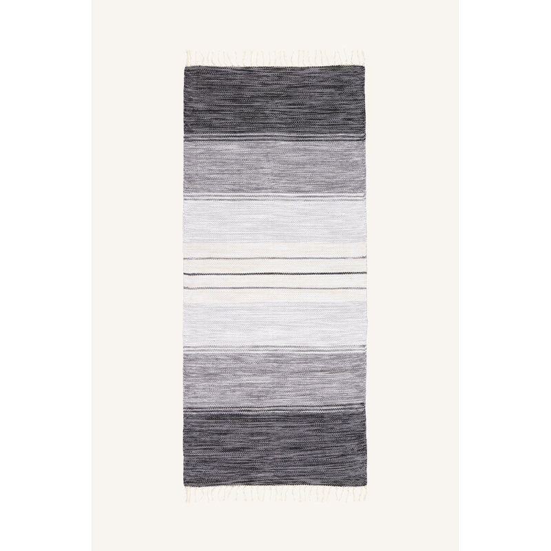 Runner Valerii Striped Hand Woven Area Rug, Runner 70 x 160cm