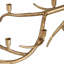 Porte-bougie décoratif, conception de branche d'arbre, métal or rose, 31 pouces