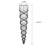 Extra-large 9-light K9 Crystal Raindrop Chandelier
