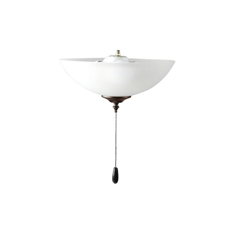 Ventilateur de plafond 2 lumières Basic-Max, Bronze huilé