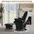 360°Swivel Glider Rocking Recliner Chair With Ottoman-474788387