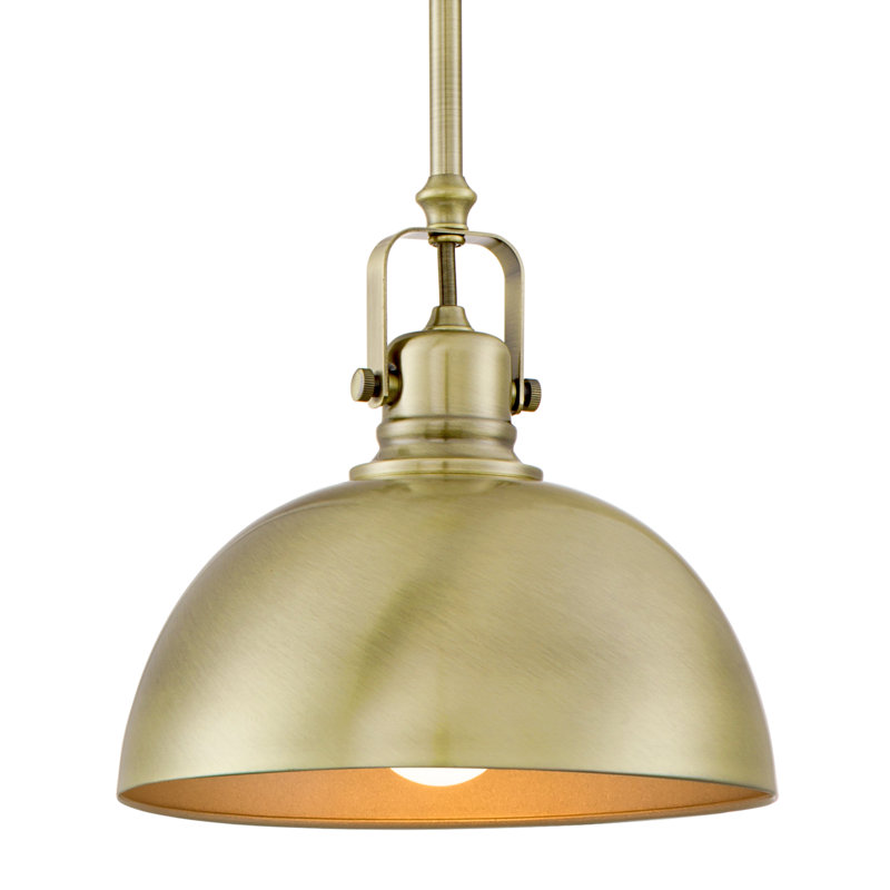 Tazewell 1 - Light Single Pendant, Brushed Brass