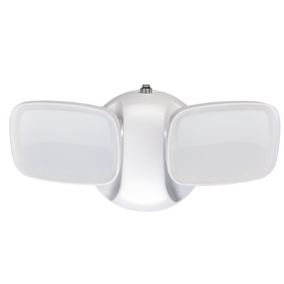 2 - Head LED Hardwired Dusk to Dawn Outdoor Security Flood Light