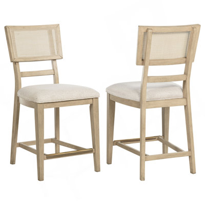 Kimpton Beige Oak Counter Side Chair (Set of 2)