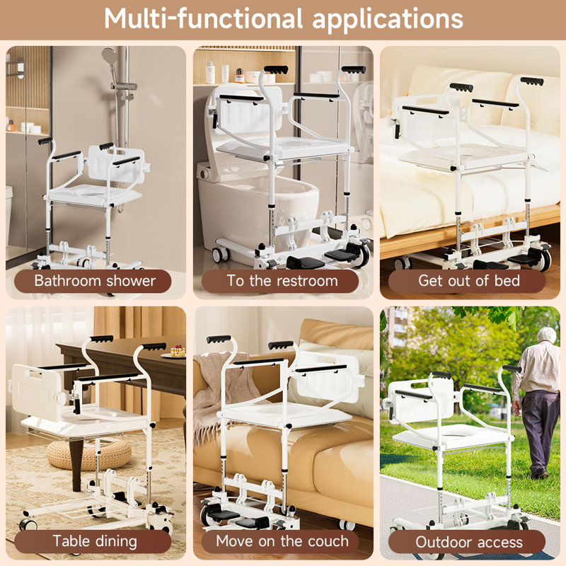Bathroom Shower Chair Transfer Lift Commode