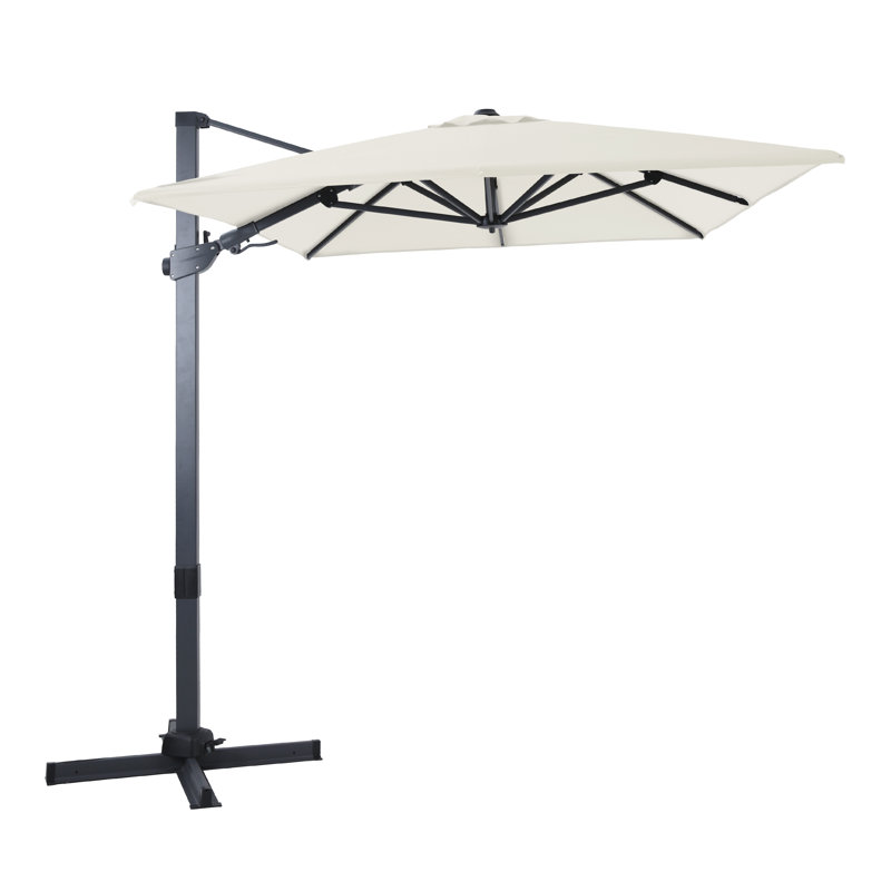 Briyelle 300cm Cantilever Parasol, Beige, Grey