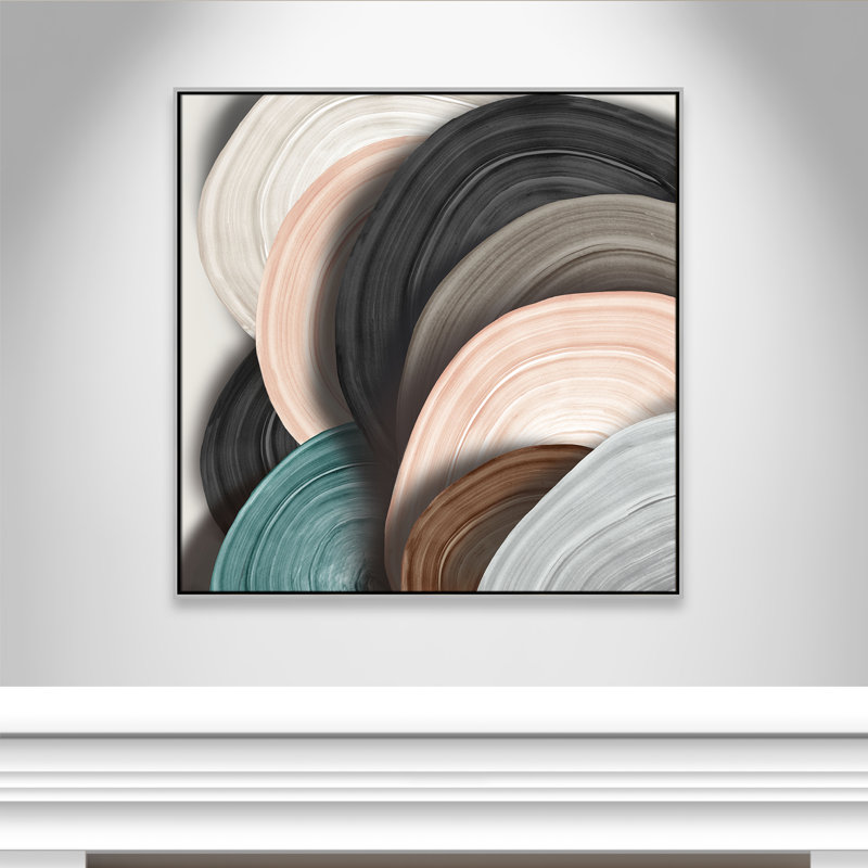 Disques II par Eva Watts, Argent, H 41,5 po x l 41,5 po