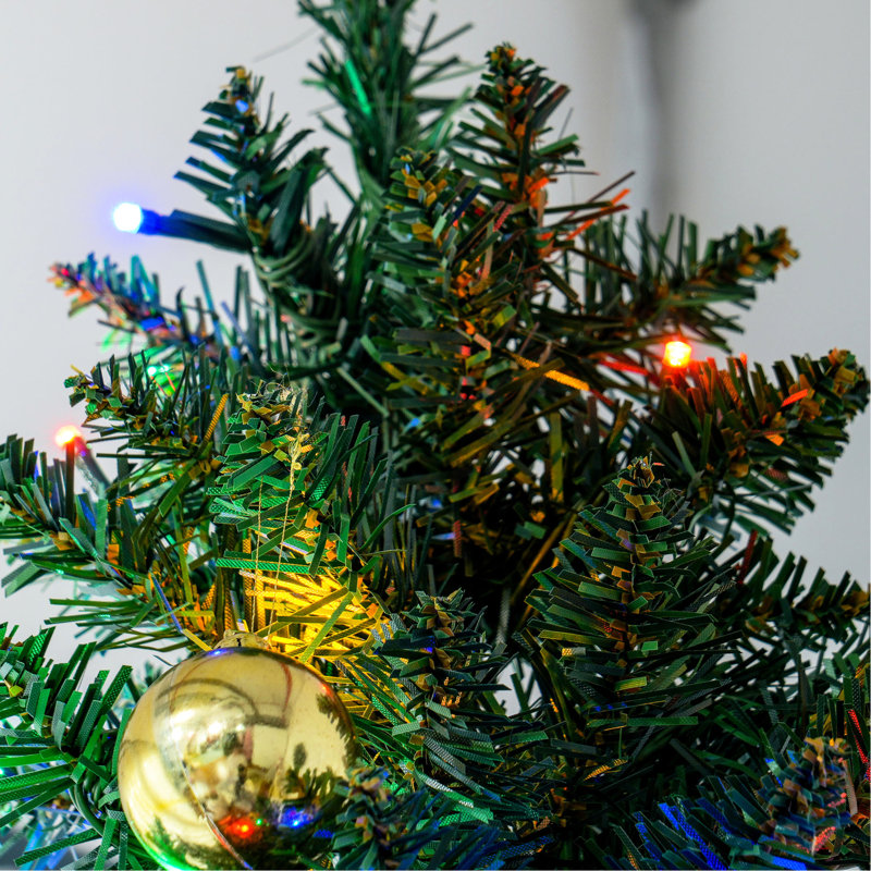 Arbre artificiel de 8 pi avec 250 branches colorées, 668 branches, style moderniste, installation simple,