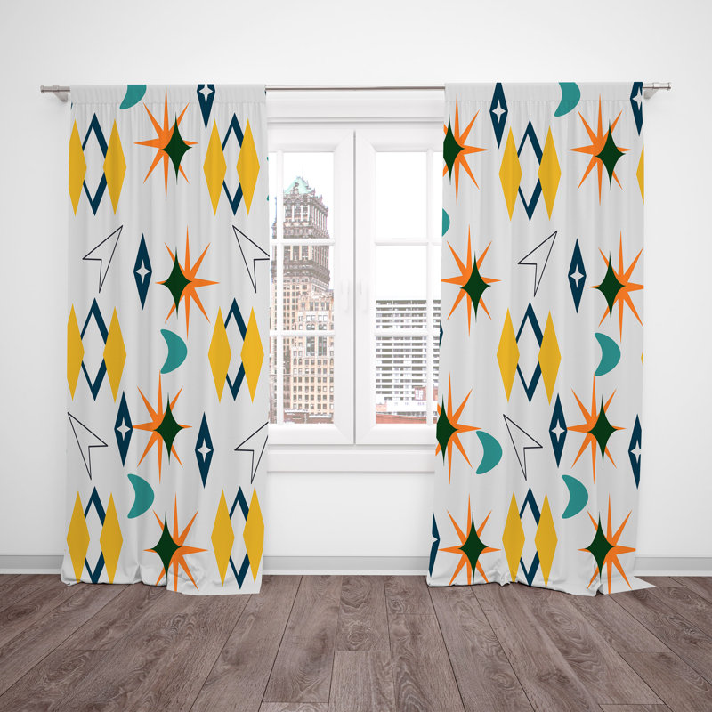 Semi Sheer Curtain Pair, 20" W x 52" L