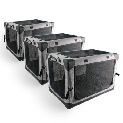 Cage pour chien pliable 4 portes pour l'intérieur et l'extérieur