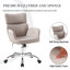 Chaise de travail pivotante en similicuir Caylin-1664664496