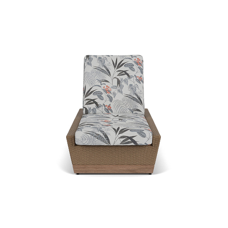 Charisma Pool Chaise, Delicate Botanical Slate