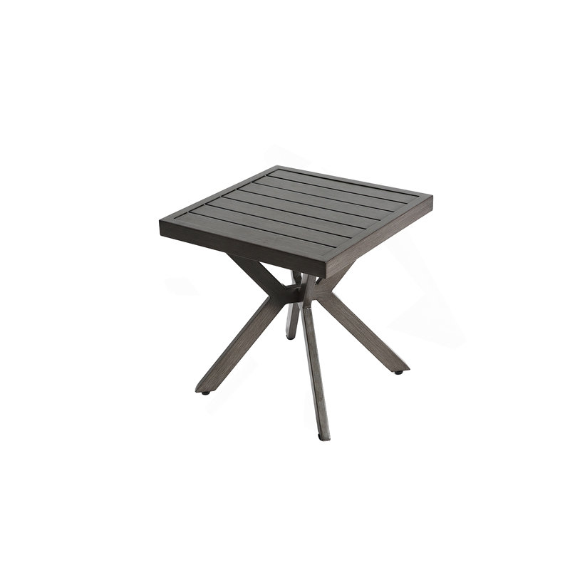 Table en aluminium coulé