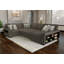 4-piece Sectional With Pop Up Lounger And Shelfs