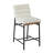Matao White Fabric Counter Height Chair-93506486