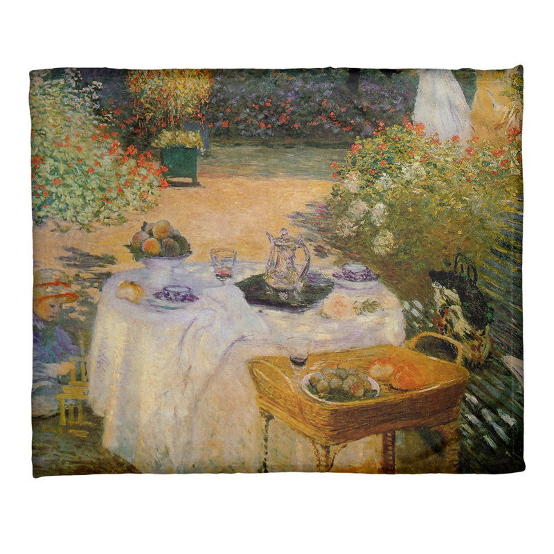 Claude Monet Sewn Throw Blanket