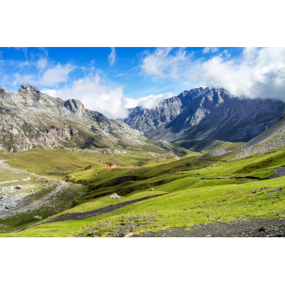 Fuente De In The In Mountains Of Picos De Europa by Rudolf Ernst - Wrapped Canvas Print