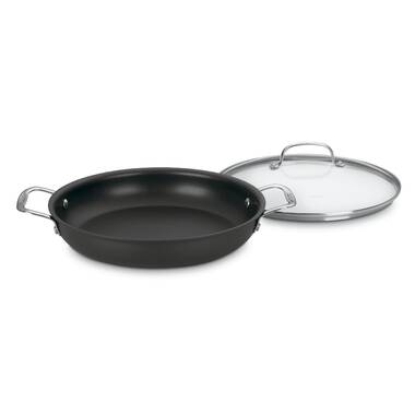 Cuisinart 12-Inch Skillet, Nonstick-Hard-Anodized with Glass Cover, 622-30G