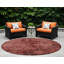 Tapis d'intérieur rond 8 po Merlot