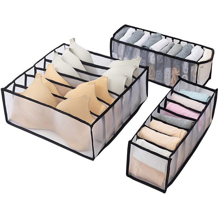 Underwear Bra Organizer Storage Box for Scarves Socks Bra Drawer