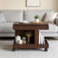 Petite table basse avec roulettes, table d'appoint multifonctionnelle rotative à 360 °, table de bout roulante avec compartiment de rangement, table de chevet mobile pour le salon, la chambre et le mobilier de maison-130829416