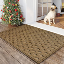 Feivea Indoor Doormat Durable Front Back Door Mat Outdoor Door Rug Resist  Dirt Mat for Entryway Kitchen Patio Machine Washable Non Slip Easy Clean  Low