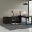 Corridor L-Shaped Glass Top Writing Desk-64409244