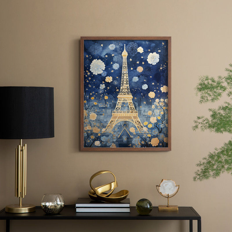 LANDSCAPES Series CECXI, reproduction encadrée - bois massif, H 21 po x l 17 po, Noyer