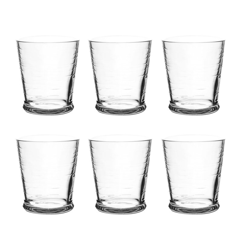 Dimy 16oz. Acrylic Whiskey Glass, Clear