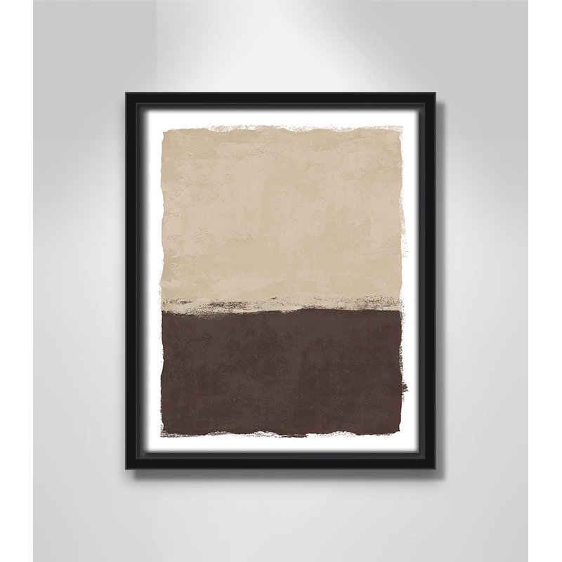 «Brownie Sundae II» par Natalie Carpentieri, 9.5' W x 11.5' H, Cadre flottant noir