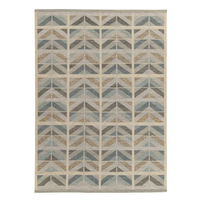 Scandinavian Wool Geometric Area Rug