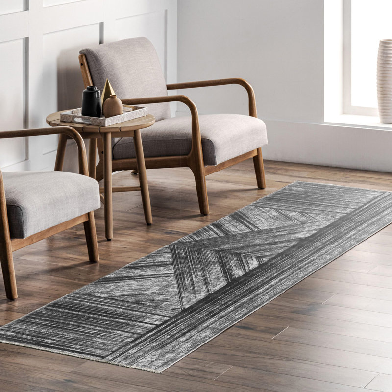 Tapis rectangulaire Degen avec envers antidérapant, Tapis de couloir 2 pi 8 po x 11 pi 6 po
