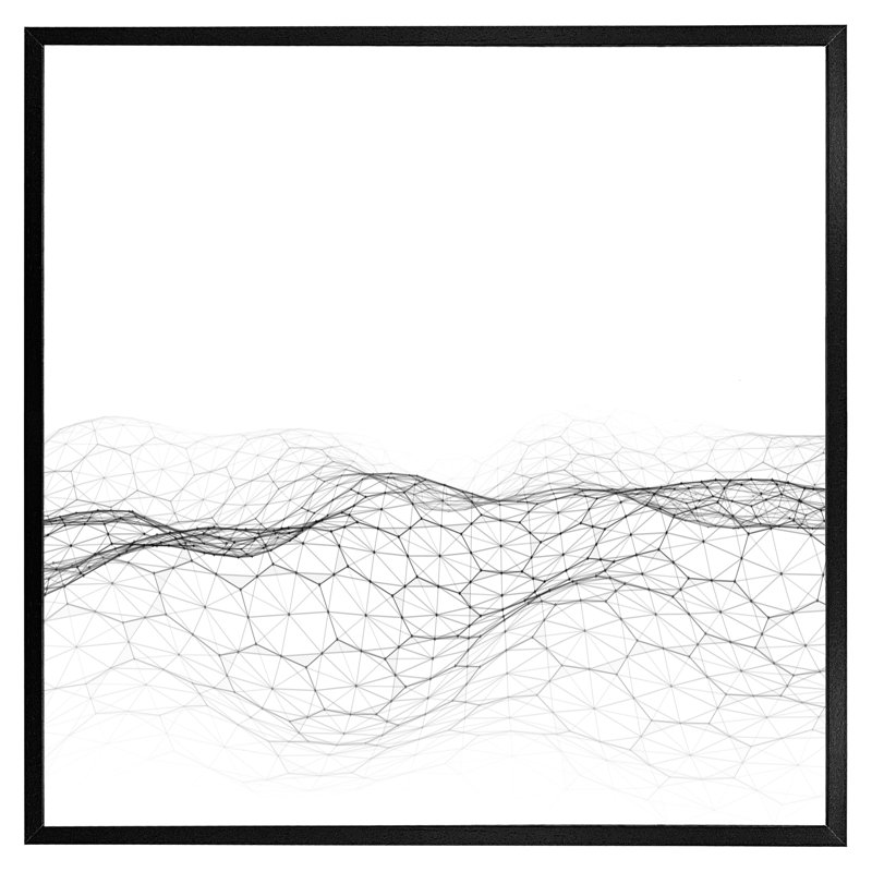 Single Picture Frame Print, Black, 41cm H x 41cm W
