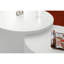 Ensemble de 2 tables gigognes blanches en MDF Handcraft relief pour salon / bureau / espace de loisirs