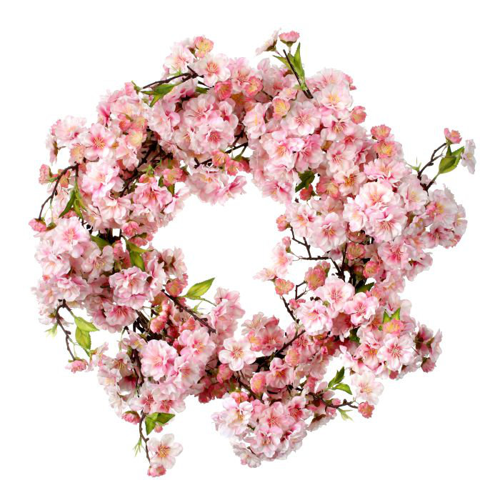 Couronne de fleurs de cerisier doux 20 po