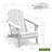 HDPE Folding Outdoor Adirondack Chair With Cup Holder-1632221706