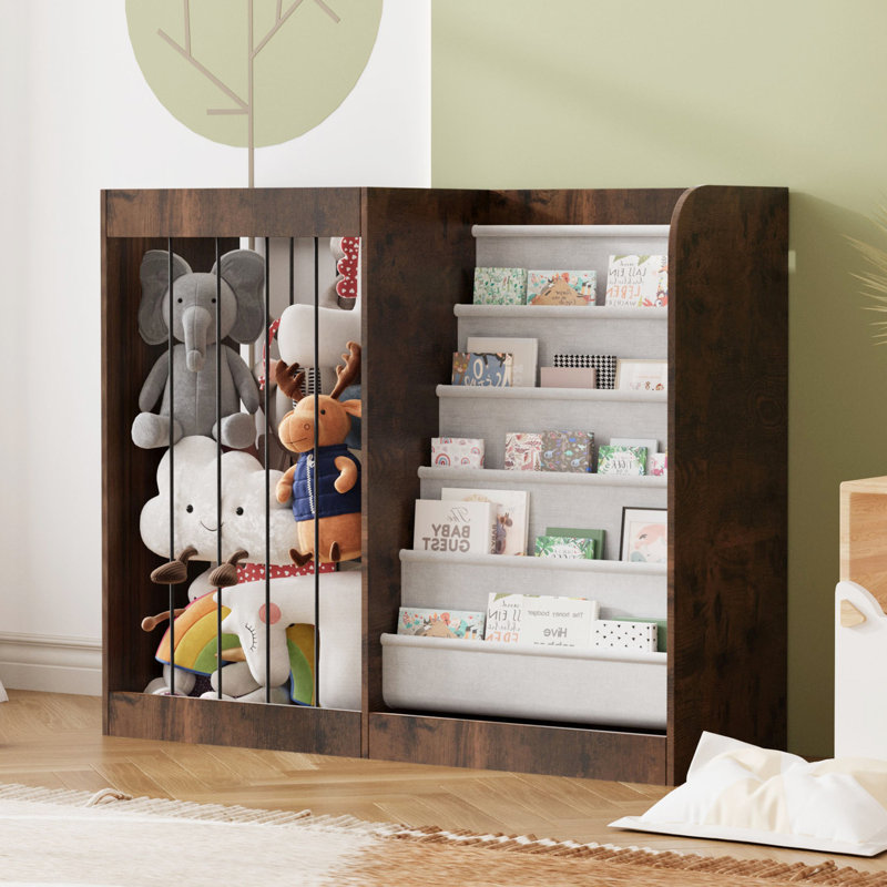 80cm H x 90cm W Book Display Bookcase, Russet