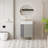 Freestanding Bathroom Vanity with Ceramic Sink and Storage-1480406639