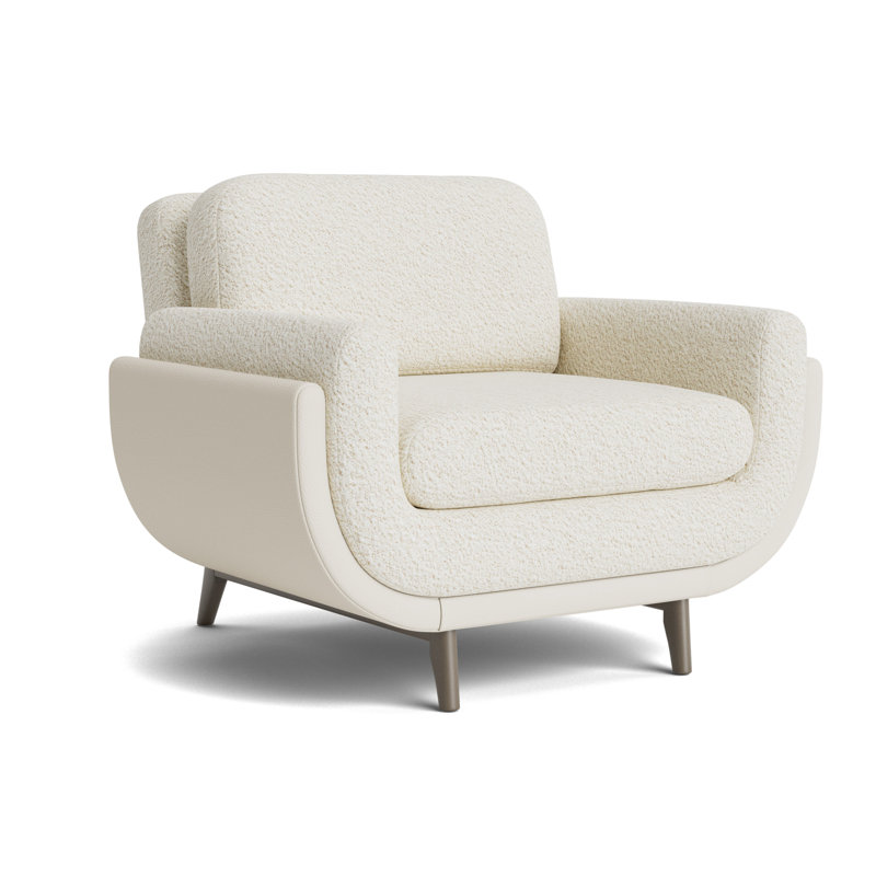 Regatta Chair, Berber - Cream/Greenwich Leather - Cream, Driftwood