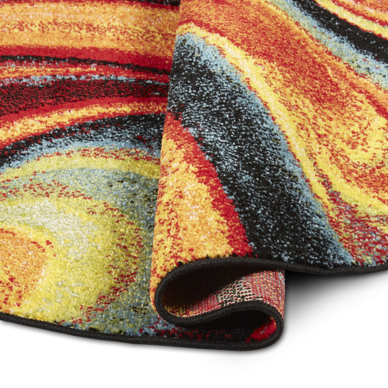 Olgethorpe Abstract Indoor Rug, Rectangle 1'6" x 2'6"