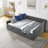 Full Size Daybed with Drawers, Upholstered Tufted Sofa Bed, Button-Back and Copper Nail Trim for Elegant Comfort