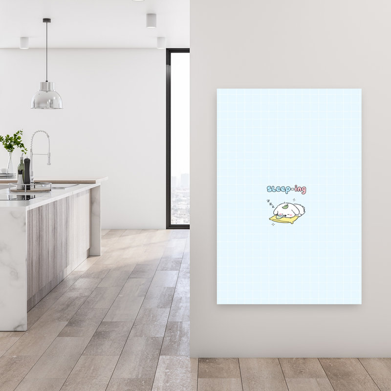 Mignon chiot qui dort, 48" H x 32" W