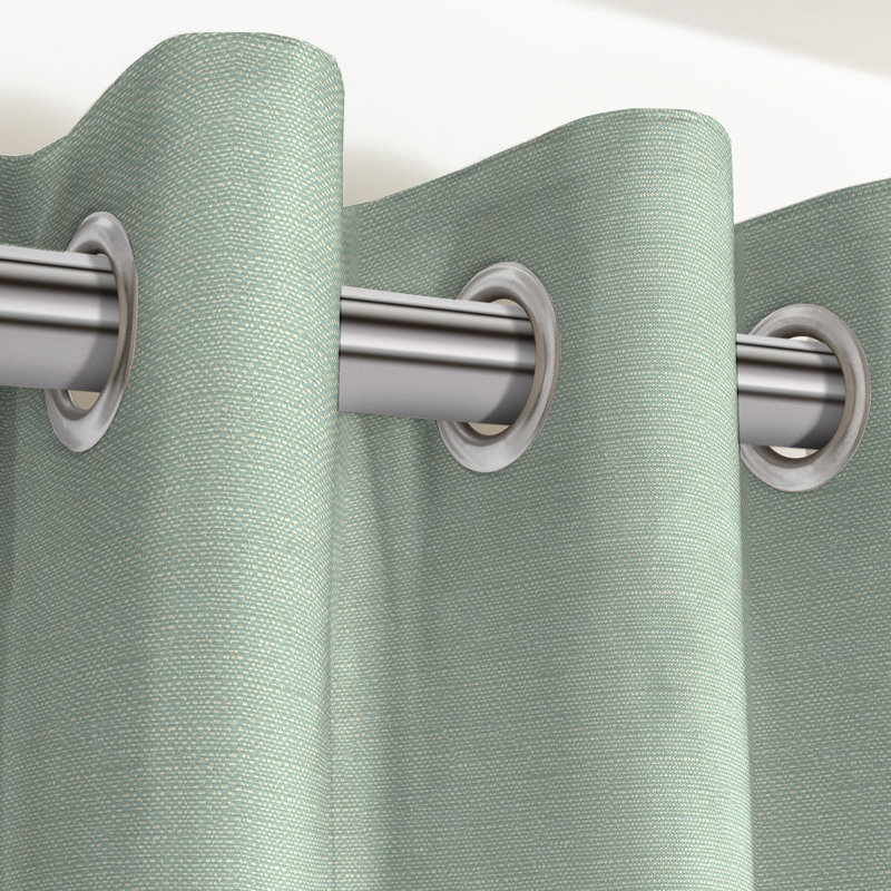 Calijah Blackout Curtain Pair, Duck Egg Blue, Width 116 x Drop 137cm
