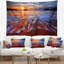 Polyester de couleur coucher de soleil couleur coucher de soleil avec des eaux vives tapisserie avec accessoires suspendus inclus-28489634
