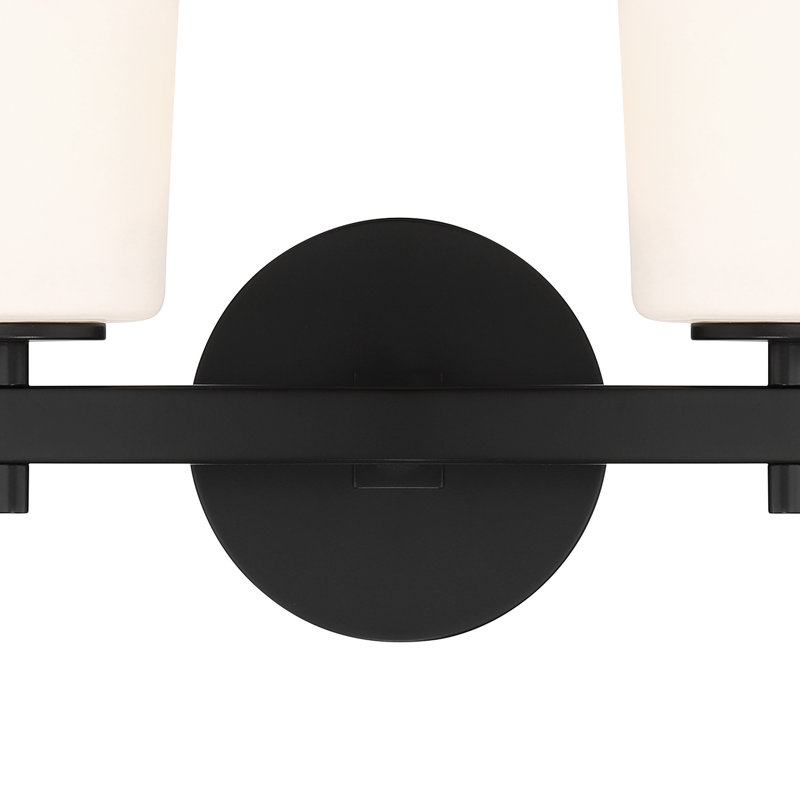 Éclairage pour salle de bain 2 lumières, Noir