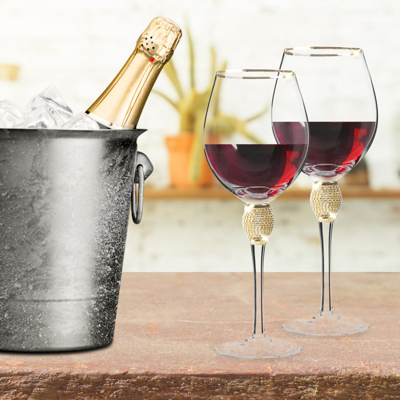 18 oz. Neelyville Verre à vin blanc, 6, Or